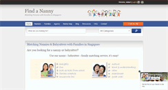 Desktop Screenshot of findananny.sg